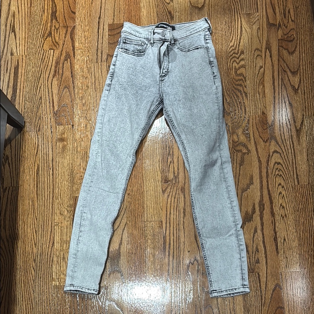 Express Gray Skinny Jeans for Women